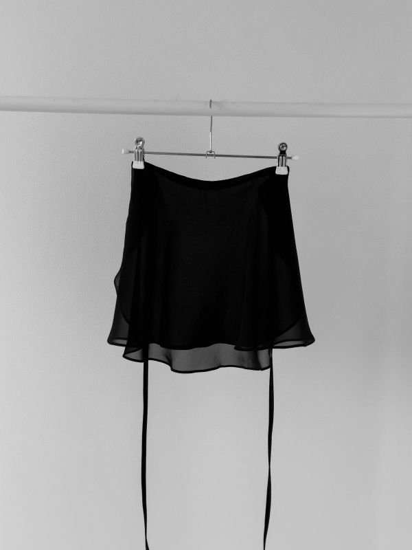 韓國Bonanza - Black雪紗舞裙 (블랙) 