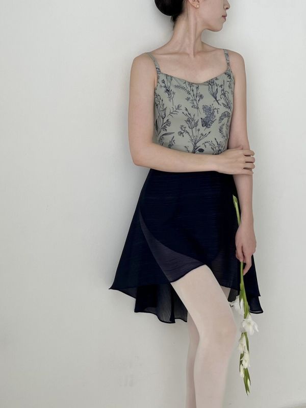 韓國Degage - Classic Midi中長版舞裙 (Night Navy) 