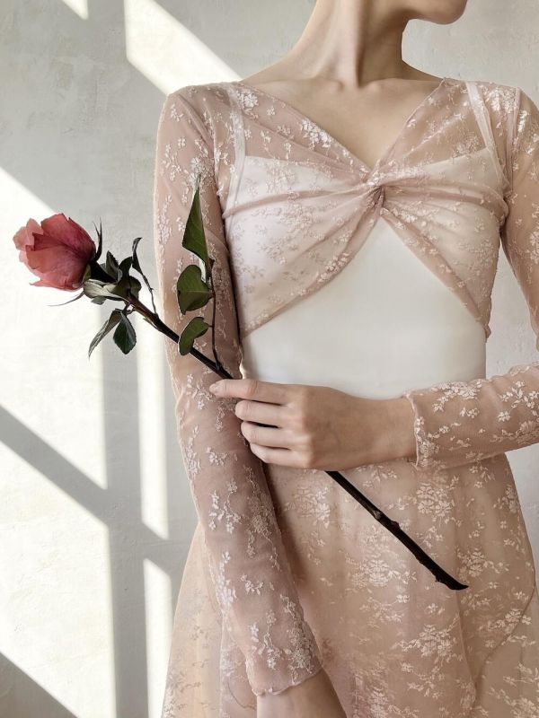 韓國Degage - Ameli中長版舞裙 (Brick rose) 