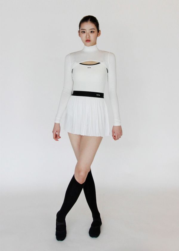 韓國POTA - 3 skirt舞裙 (Black & White) 