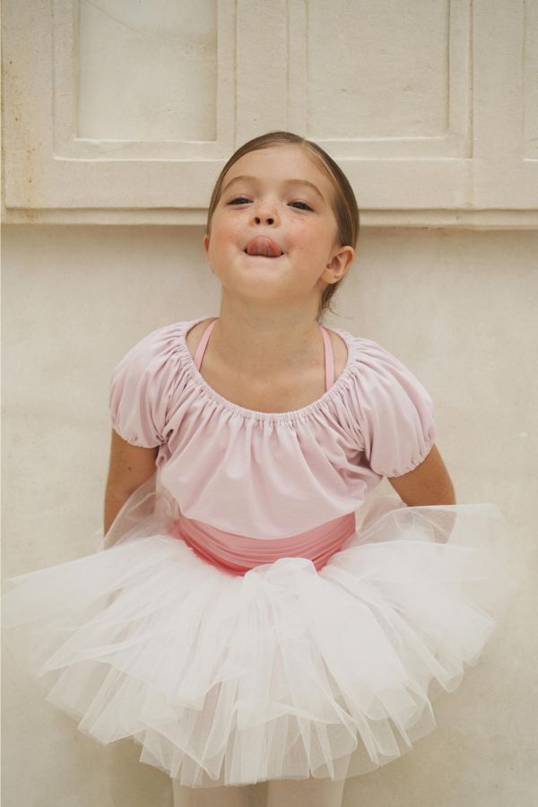 韓國 -  Puff Crop舞蹈上衣罩衫 (Pink) 