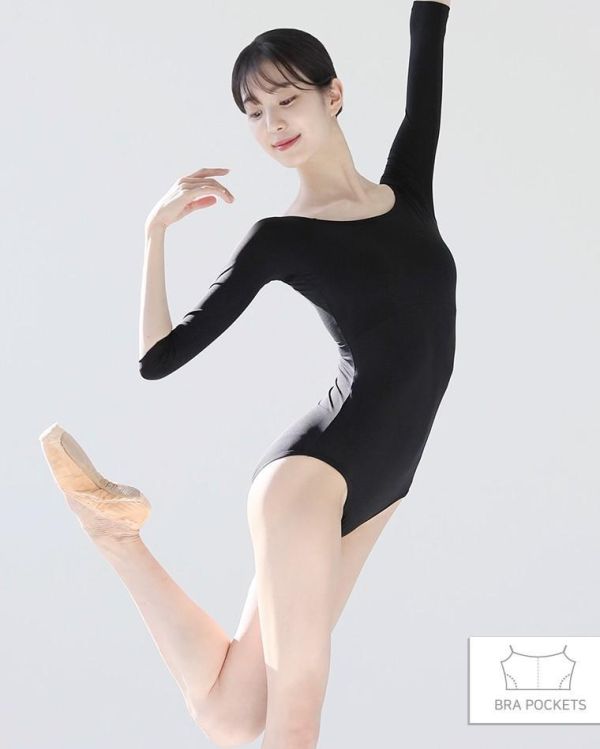 韓國messiah - Aria七分袖黑色舞衣 