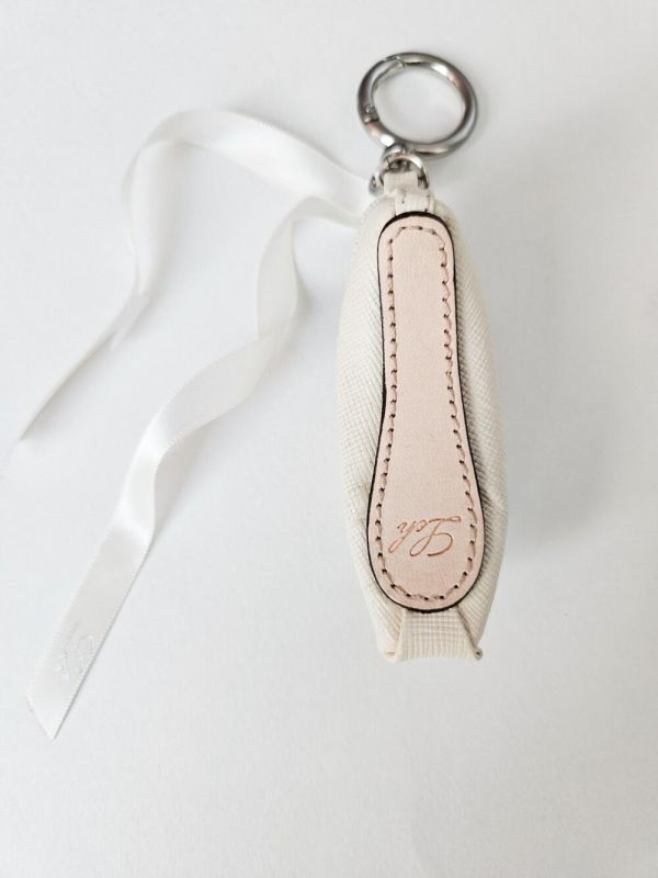 韓國Leh - étoile特別款羊皮小硬鞋吊飾 (Cream ivory) 