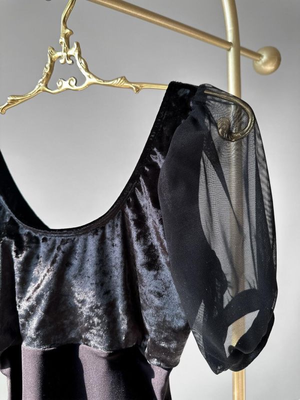 韓國yoora - Lunar短袖舞衣 (Black) 