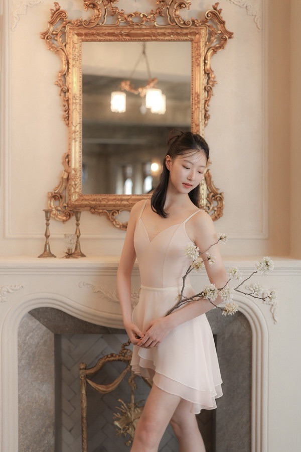 韓國iilaire - Blossom素面吊帶舞衣 (三色) 