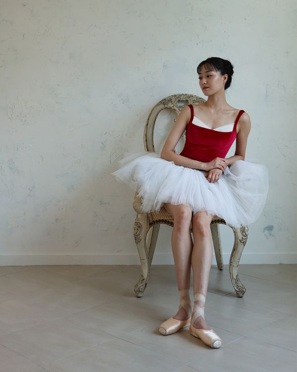 韓國LEVDANCE - Beatrice Velvet舞衣 (Red) 