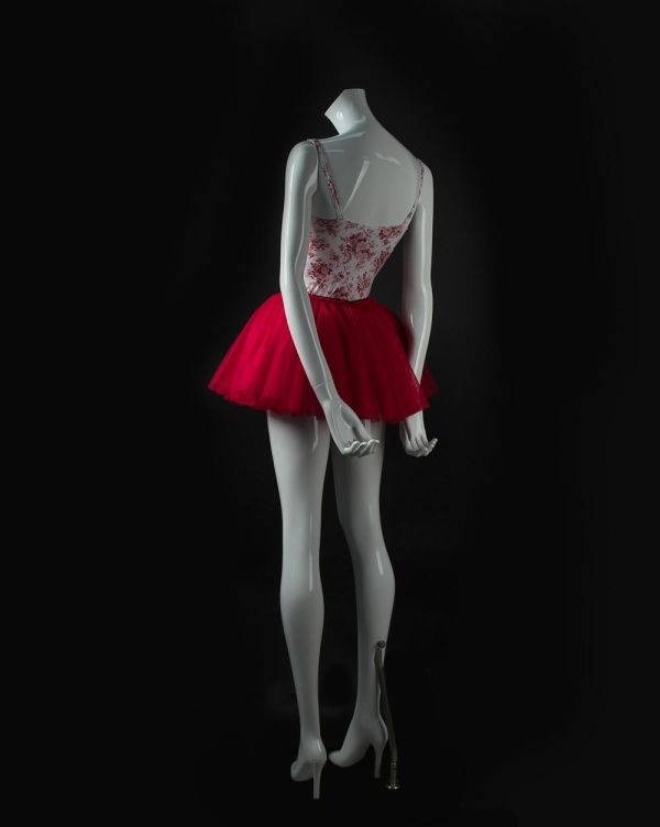 韓國LEVDANCE - 訂製款 Charmant Petit tutu (FRENCH RED) 