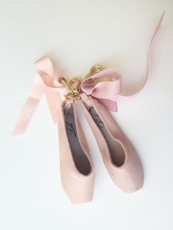 韓國Leh - 經典款羊皮小硬鞋吊飾 (Baby pink) 