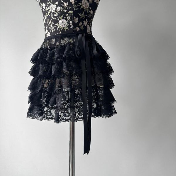 韓國yoora - Scarlett蕾絲舞裙 (兩色) 