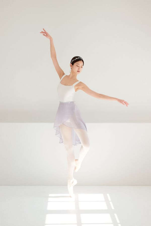 韓國Degage - Classic Midi中長版舞裙 (Purple Grey) 