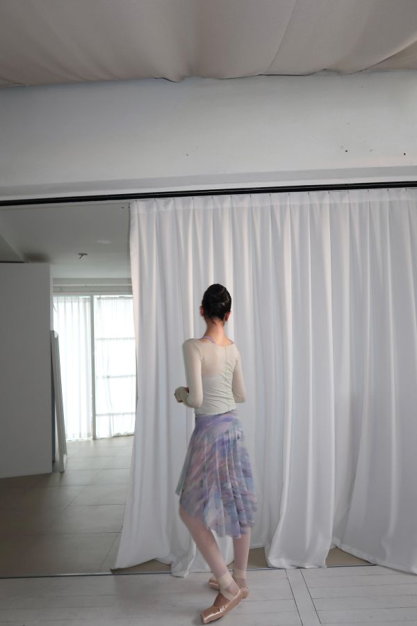 韓國Ballessimo - Scoop-neck Sheer上衣罩衫 (四色) 