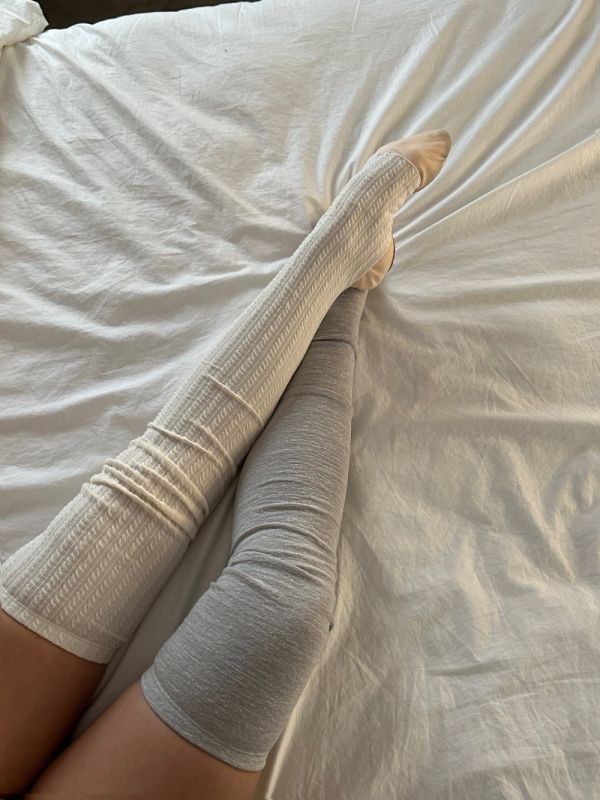 韓國Bonanza - Jacquard長版襪套 (三色) 