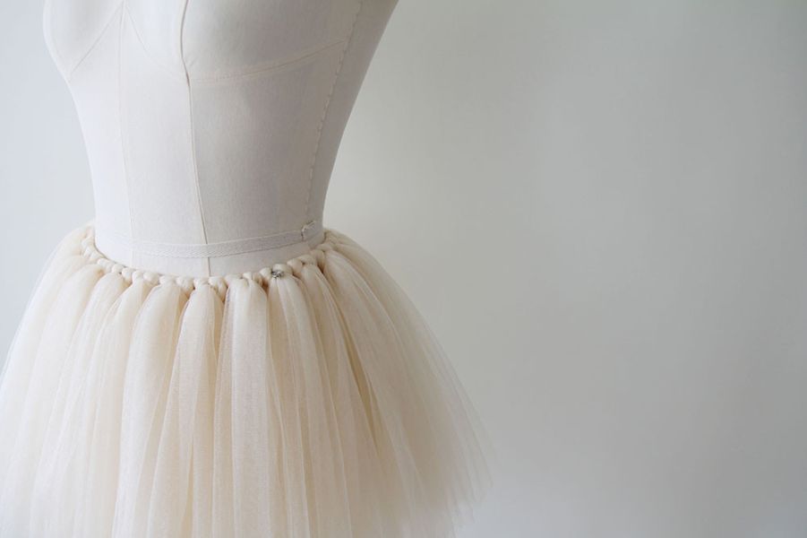 韓國Soulier Rouge - Anne Mini Tutu舞裙 (VANILLA CREAM) 