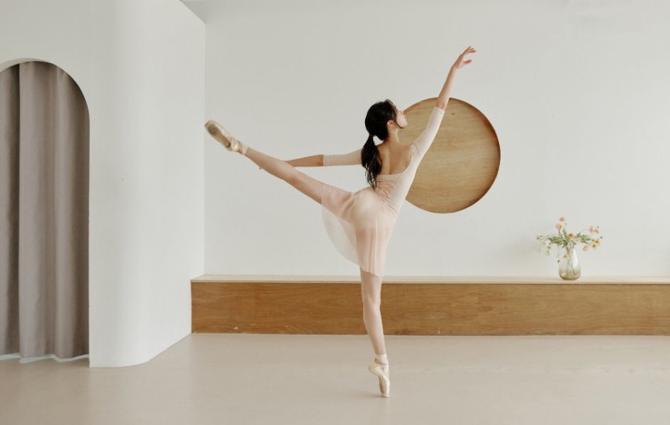 韓國Entrechat - 吉賽兒長袖舞衣 (Nude Pink & Light Pink) 