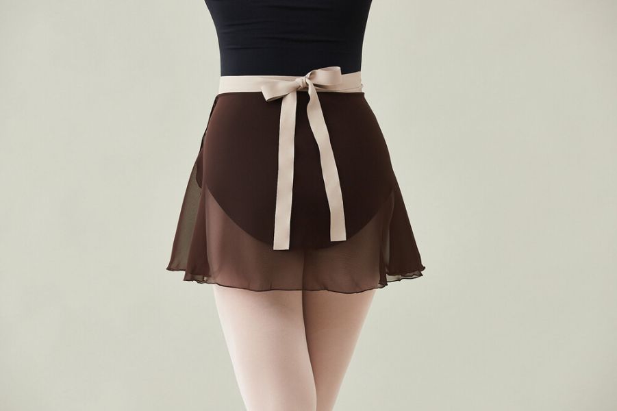 韓國Ballessimo - Chocolate寬綁帶舞裙 (초콜렛) 