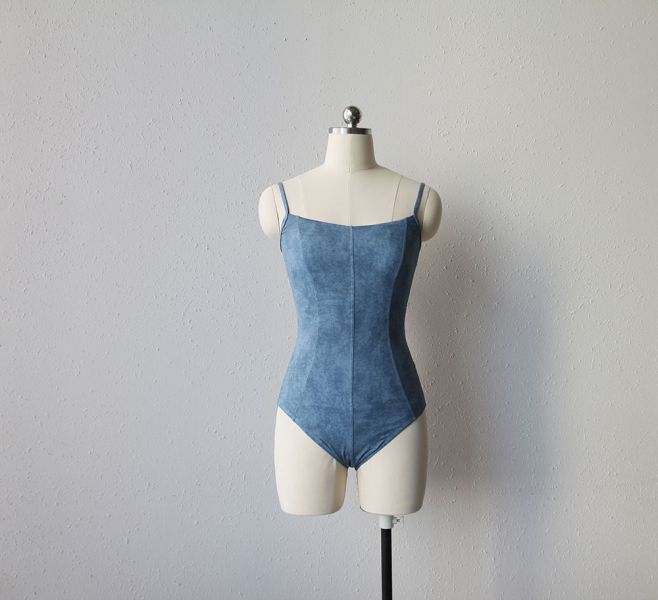 韓國Soulier Rouge - Denim Set-Up環保材質舞衣+短褲 