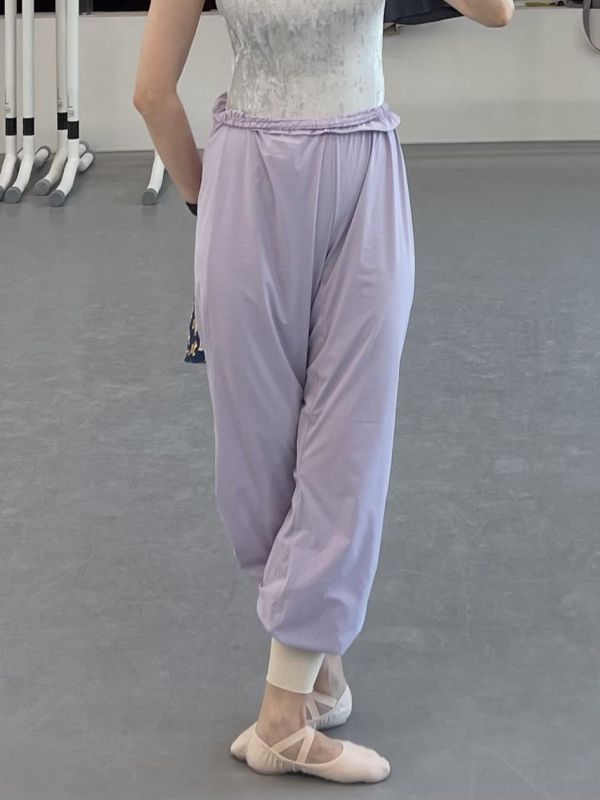 韓國LEVDANCE - Laura排汗長褲 (LAVENDER MIST) 로라 웜업 팬츠 