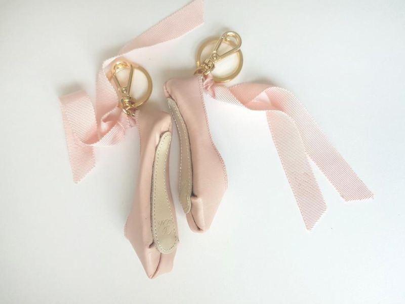 韓國Leh - 經典款羊皮小硬鞋吊飾 (Baby pink) 