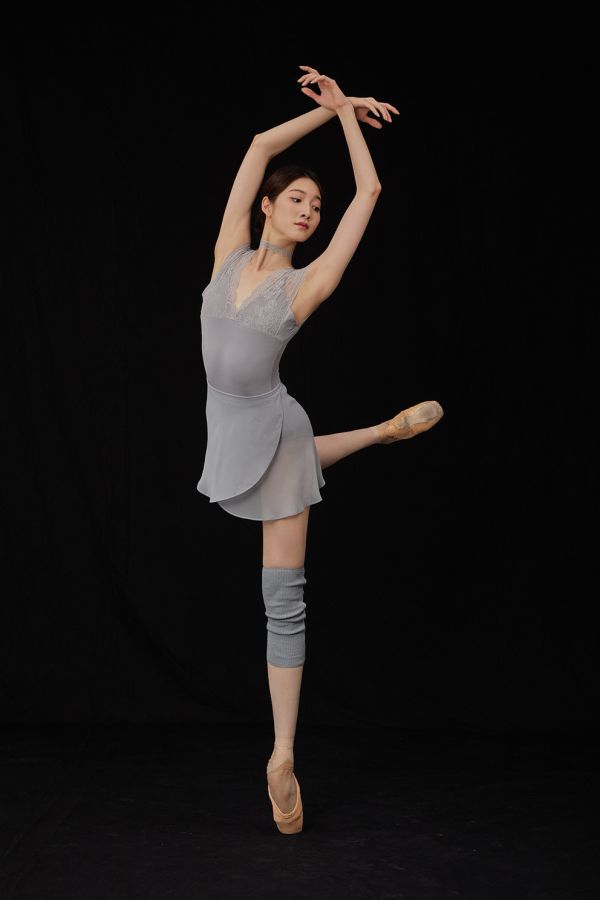 韓國Bonanza - Light Grey雪紗舞裙 