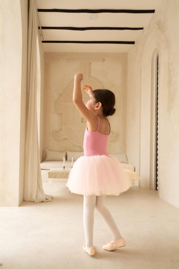 韓國 -  Snap Candy澎澎裙連身兒童舞衣 (肩帶可調、Pink) 