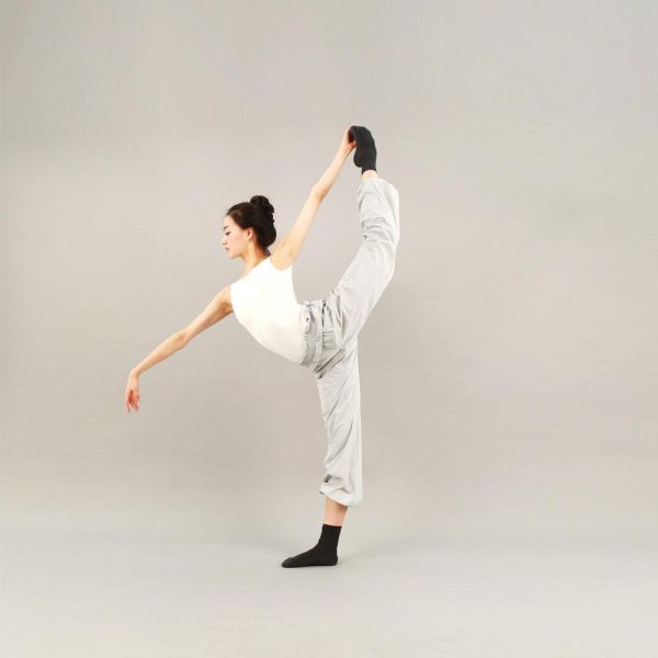 韓國LEVDANCE - Laura排汗長褲 (LIGHT GREY) 로라 웜업 팬츠 