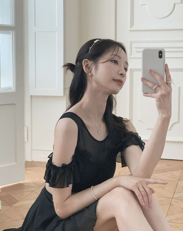 韓國Lenique - New Angela上衣+短褲 (Black) 