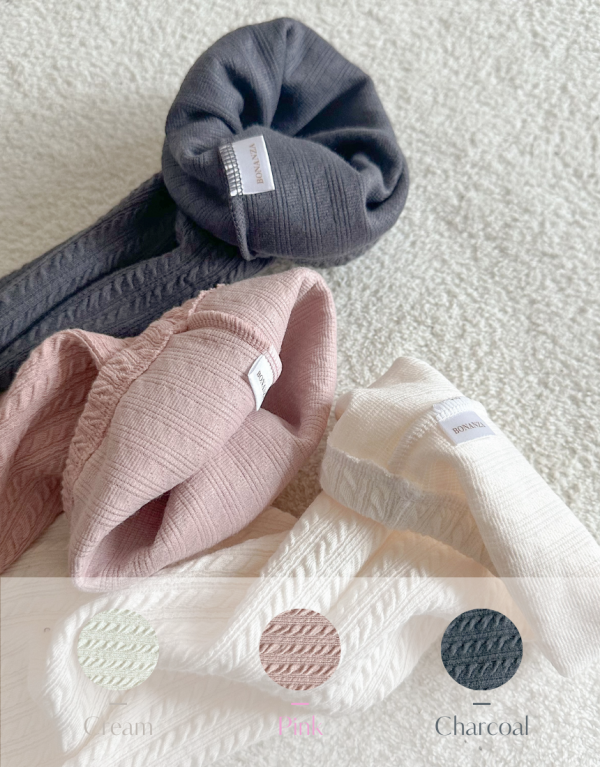 韓國Bonanza - Jacquard長版襪套 (三色) 