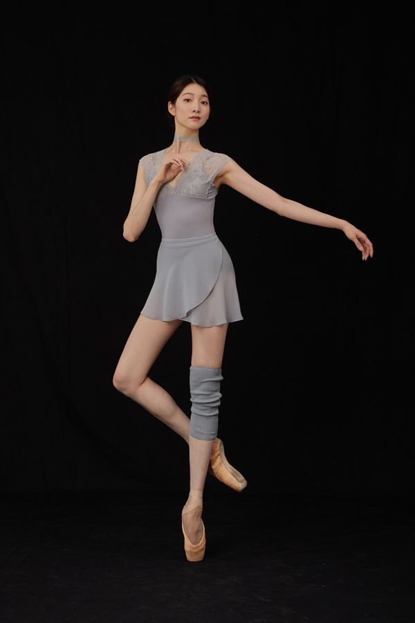 韓國Bonanza - Light Grey雪紗舞裙 