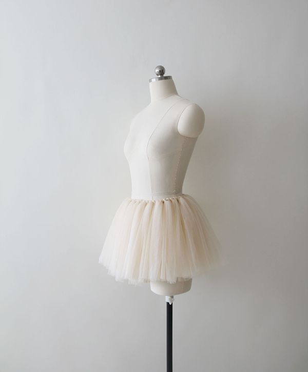 韓國Soulier Rouge - Anne Mini Tutu舞裙 (VANILLA CREAM) 