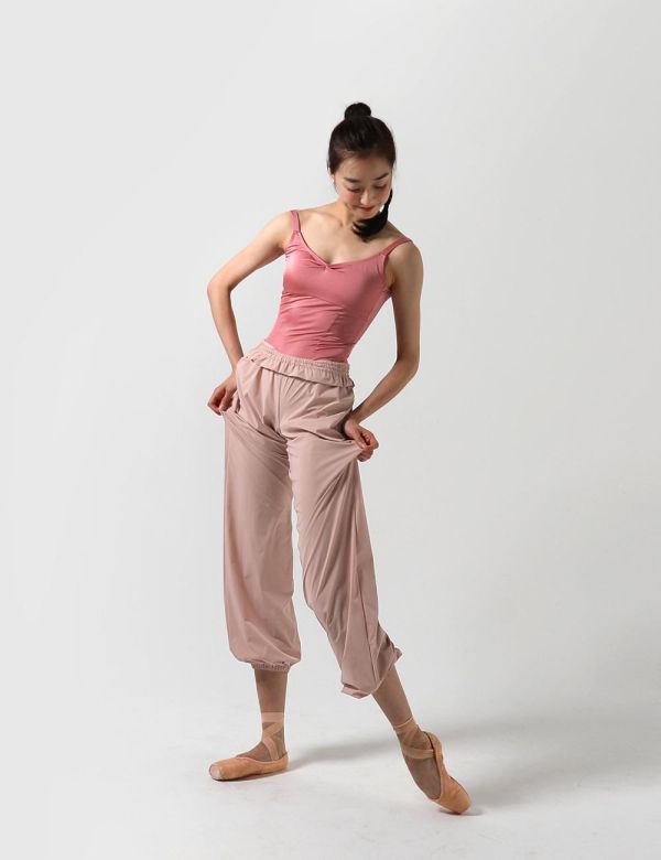 韓國LEVDANCE - Laura排汗長褲 (MISTY PINK) 로라 웜업 팬츠 