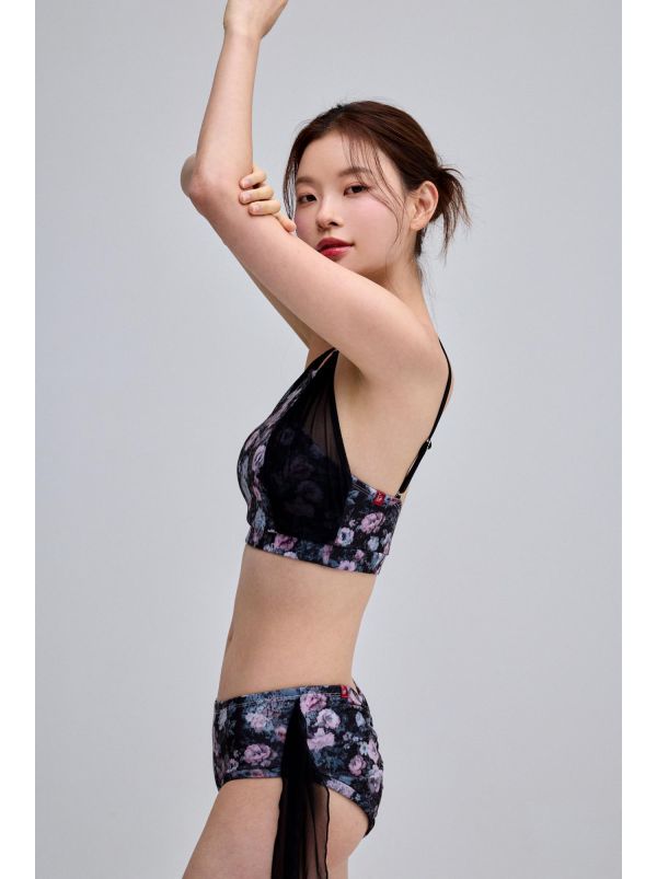 韓國Leanomse - Grida鋼管上衣+短褲 (Black) 그리다 