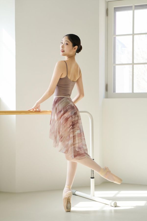 韓國Ballessimo - Sunset Mesh鬆緊帶舞裙 (兩色) 