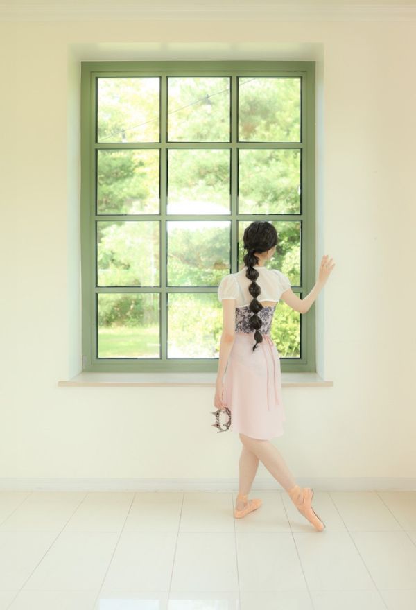 韓國iilaire - Antique Camisole吊帶舞衣 (NUDE PINK) 