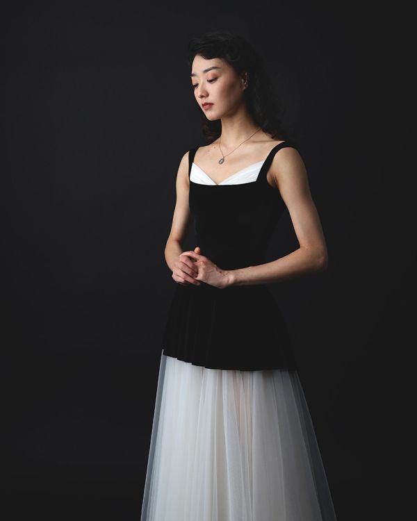 韓國LEVDANCE - Beatrice Velvet舞衣 (Black) 