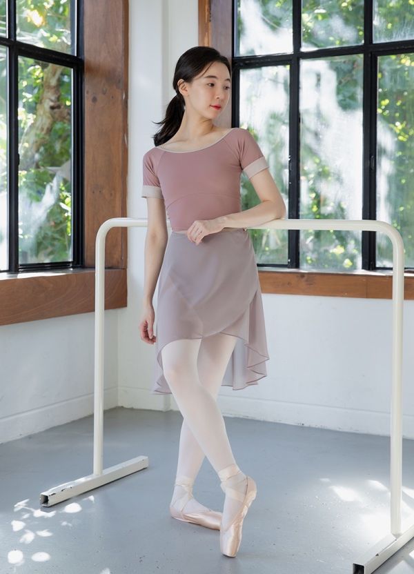 韓國LucyAlice - Colourblock短袖舞衣 (兩色) 