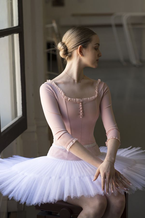 韓國LEVDANCE - Elizabeth square長袖舞衣 (兩色) 엘리자베스 