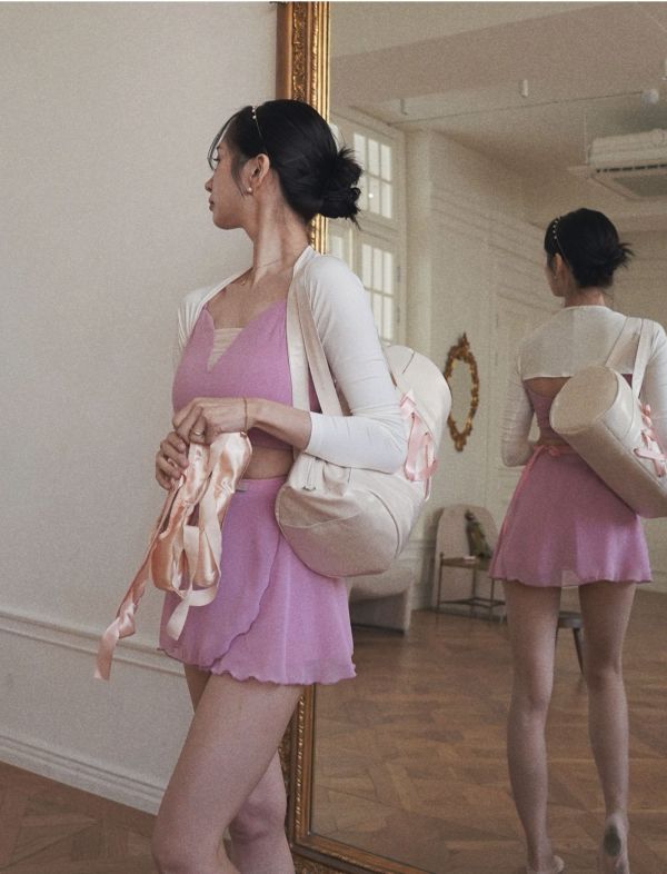 韓國Lenique - Duffel bag舞蹈包包 (Cream) 