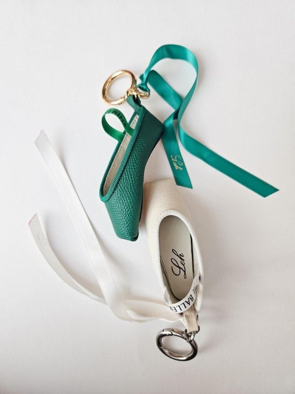 韓國Leh - étoile特別款羊皮小硬鞋吊飾 (Cream ivory) 