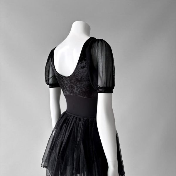 韓國yoora - Lunar短袖舞衣 (Black) 