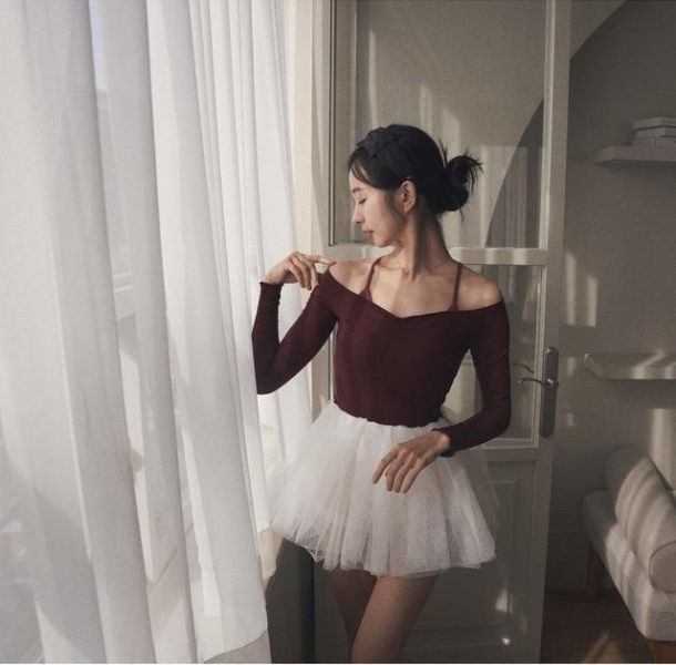 韓國Lenique - Poling tutu舞裙 (White) 