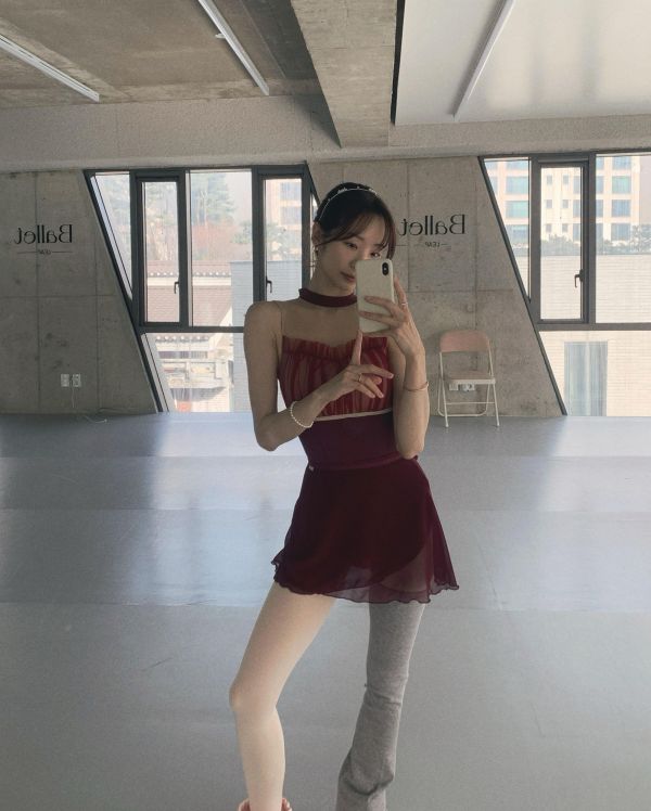 韓國Etruah - Kamiyu芭蕾舞衣 (Wine) 