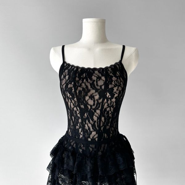 韓國yoora - Scarlett Black舞衣 (肩帶可調) 