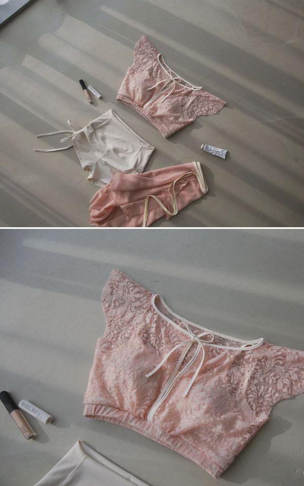 韓國Lenique - Black swan鋼管上衣+短褲 (Pink) 