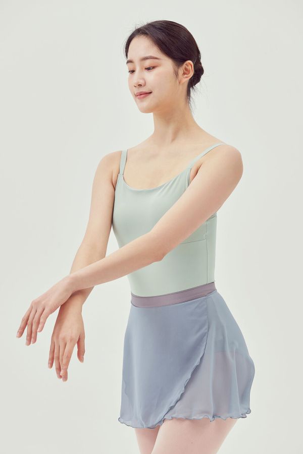 韓國Ballessimo - Dusty Blue寬綁帶舞裙 (더스티 블루) 