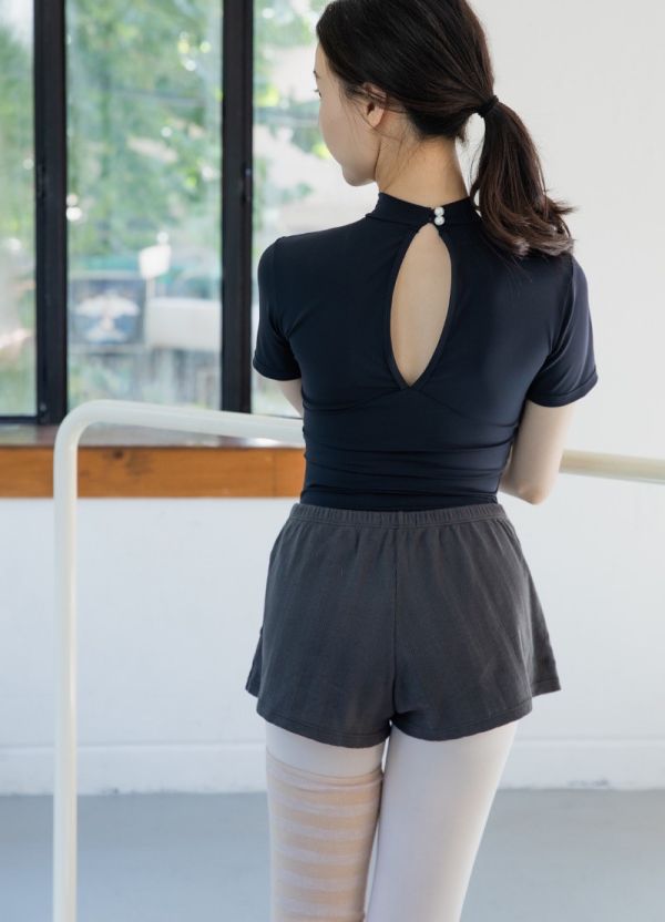 韓國LucyAlice - Pearl短袖舞衣 (兩色) 