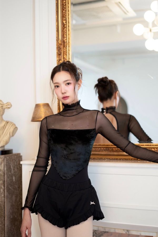 韓國Ode on tutu - Wednesday施華洛世奇水鑽長袖舞衣 