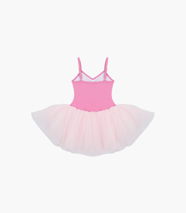 韓國 -  Snap Candy澎澎裙連身兒童舞衣 (肩帶可調、Pink) 
