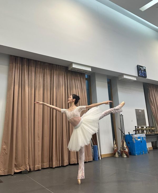 韓國Ballessimo - Half Lace短袖舞衣 (Pink) 