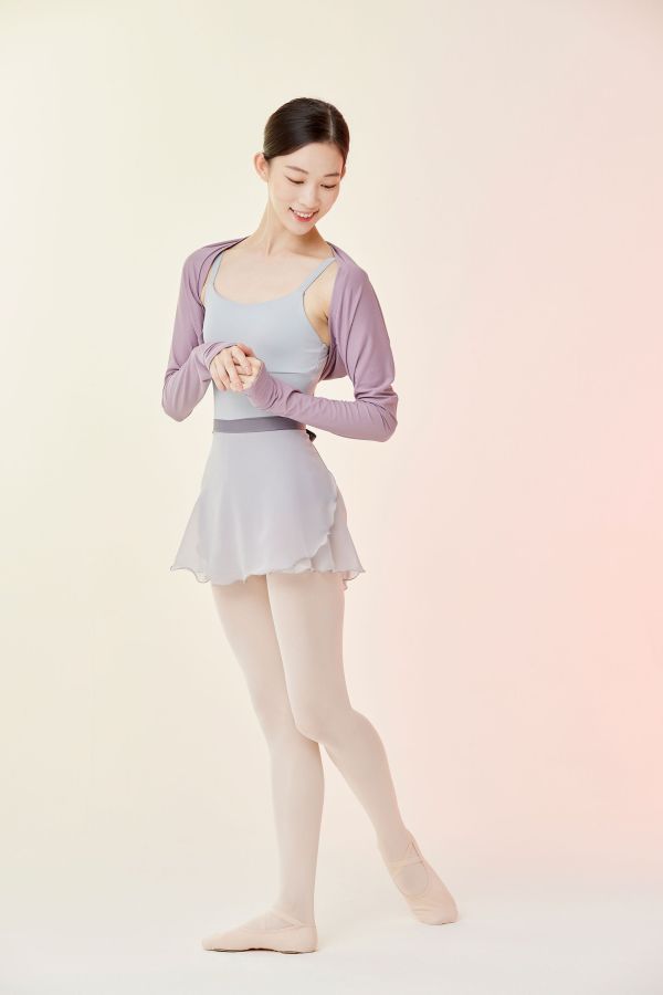 韓國Ballessimo - Cool Gray寬綁帶舞裙 (쿨 그레이) 