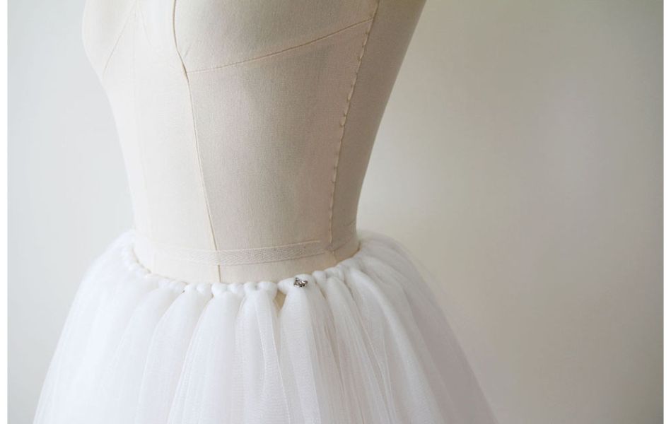 韓國Soulier Rouge - Anne Mini Tutu舞裙 (PURE WHITE) 